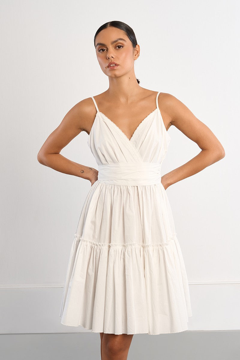 mini dress with tie straps Tie mini dress