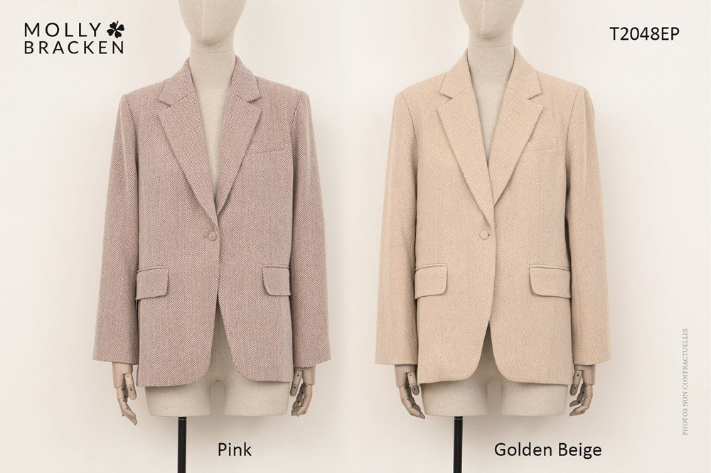 LADIES WOVEN BLAZER
