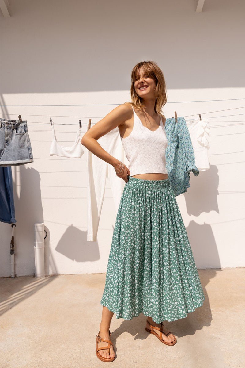 Girls Next Floral Midi Skirt Vintage Next Girls 11-12 Years Skirt