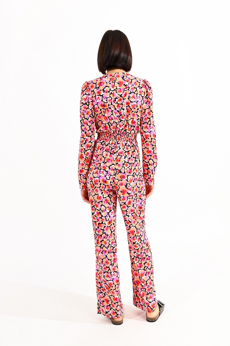 V-NECK JUMPSUIT - BLACK PINKY - Molly Bracken E-Shop