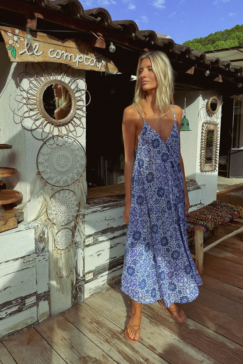 beaded top maxi dress Pastel Crystal Beaded Maxi Dress S