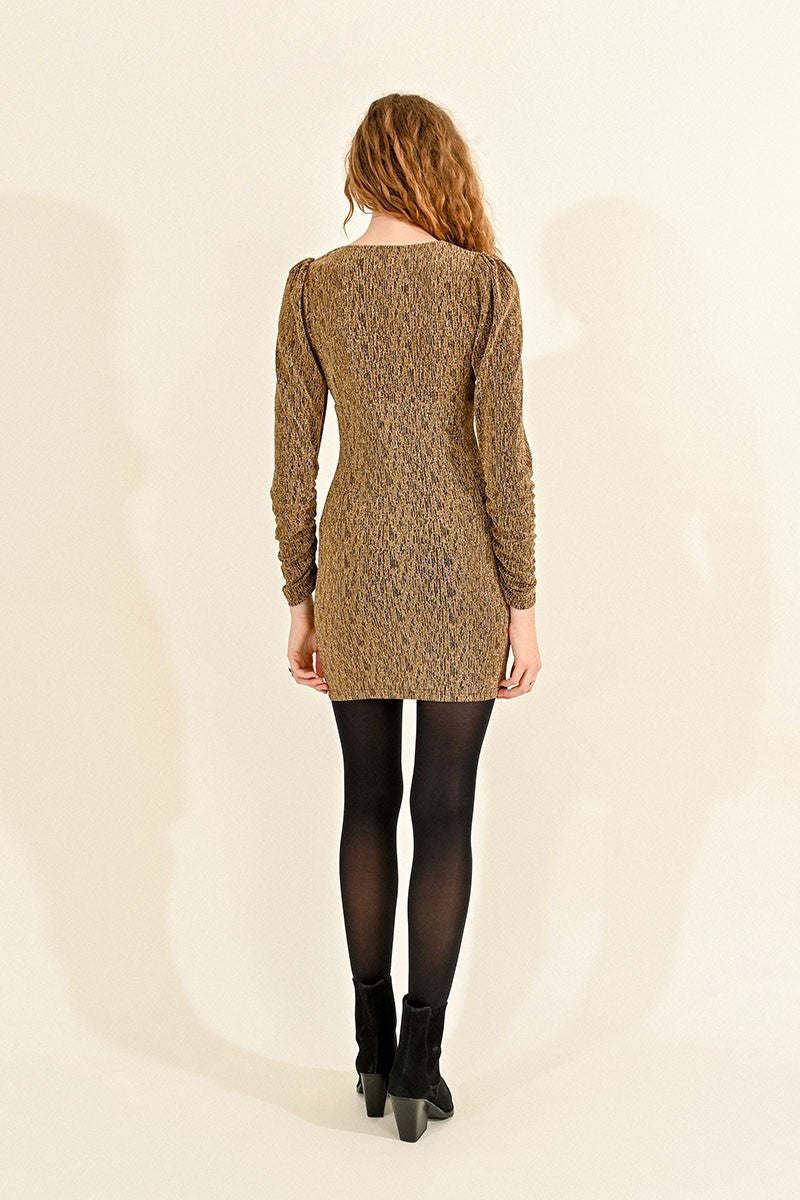 SHORT DRESS WITH LUREX SHORT DRESS WITH LUREX