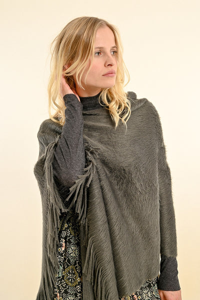 ジャケット・アウター L'Appartement GOOD GRIEF Fringe Poncho ジャケット・アウター L'Appartement GOOD GRIEF Fringe Poncho