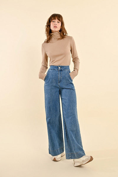 【BAON】Atten Wrinkle Wide Denim Pants 61RR2F9Z9YL.jpg