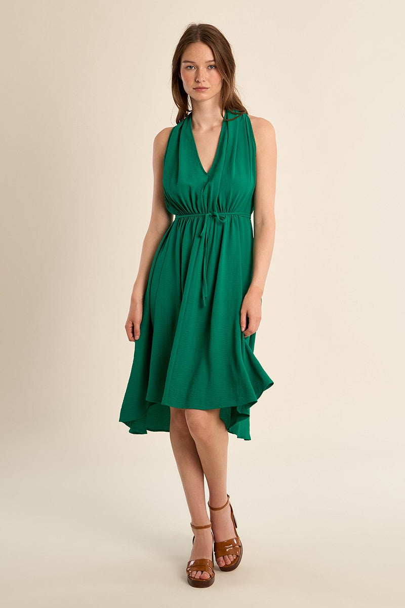 Short sleeveless dress, asymmetrical Short sleeveless dress, asymmetrical