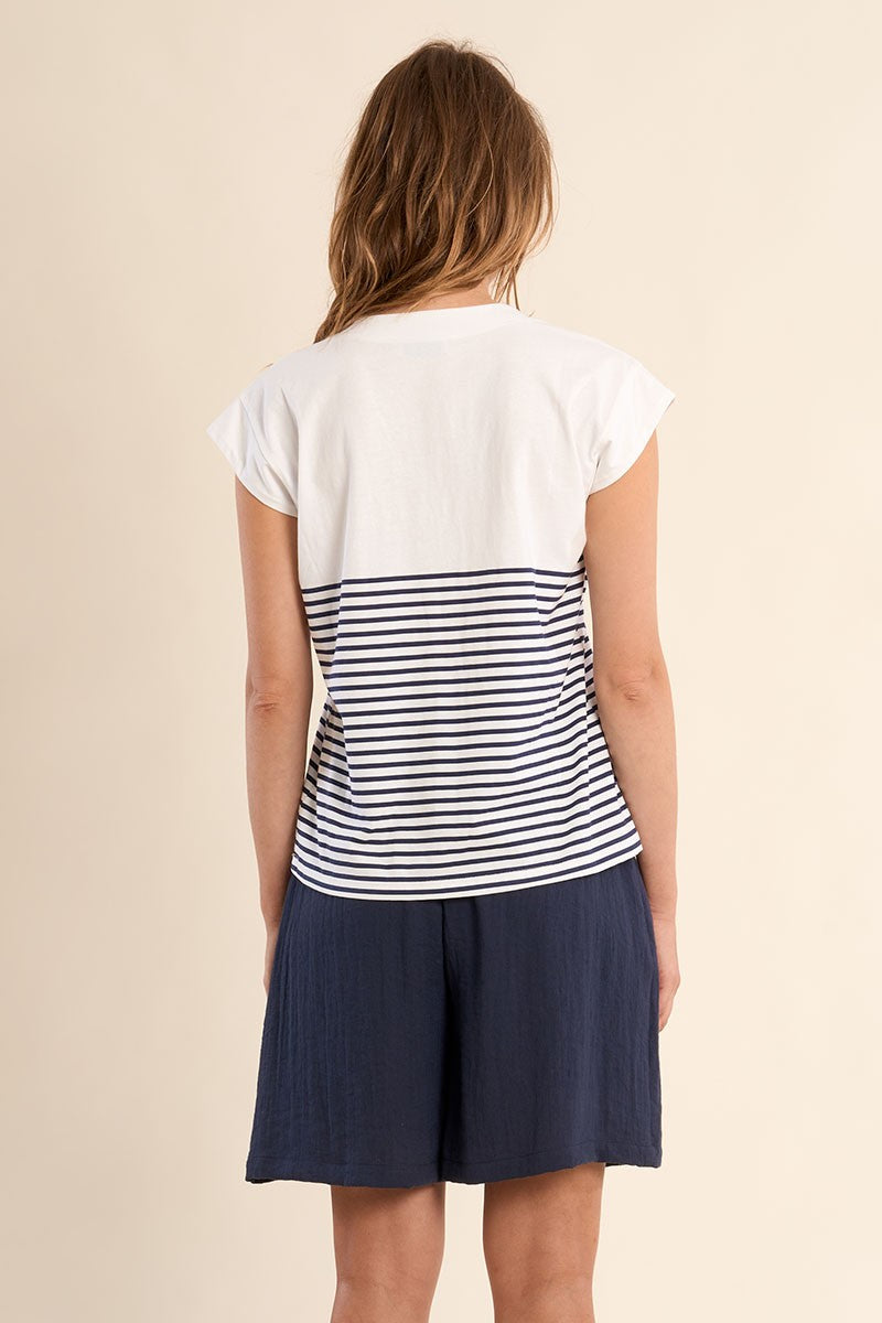 OFFWHITE/NAVY BLUE