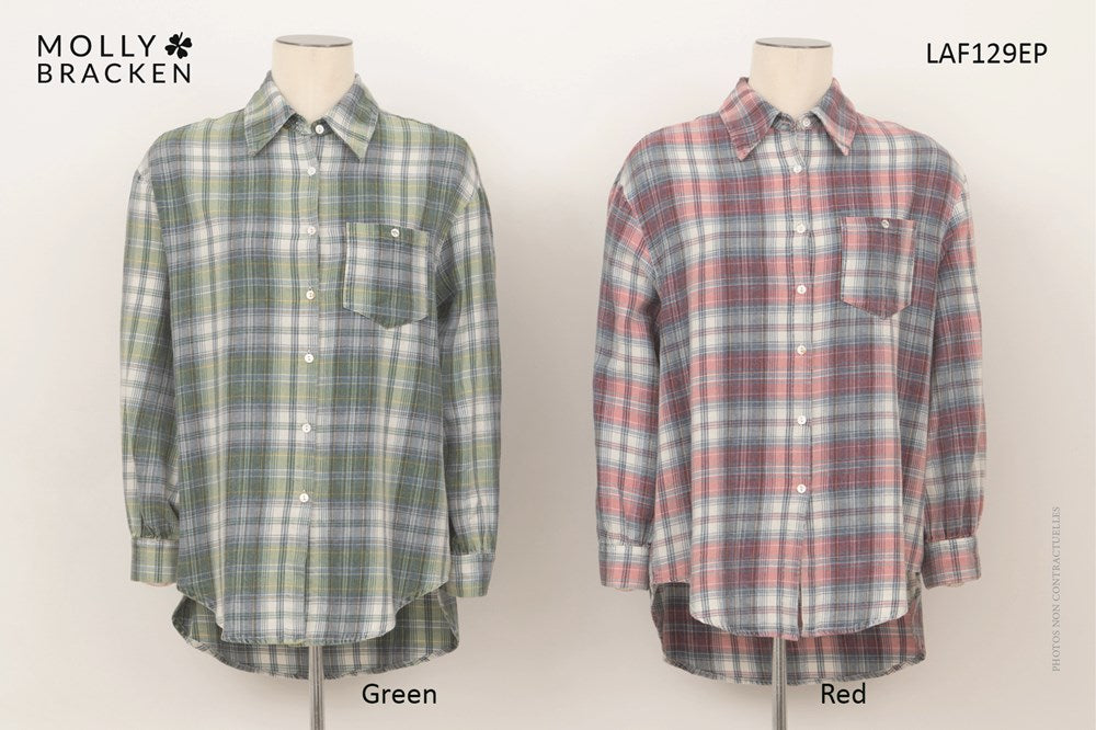 LADIES WOVEN SHIRT