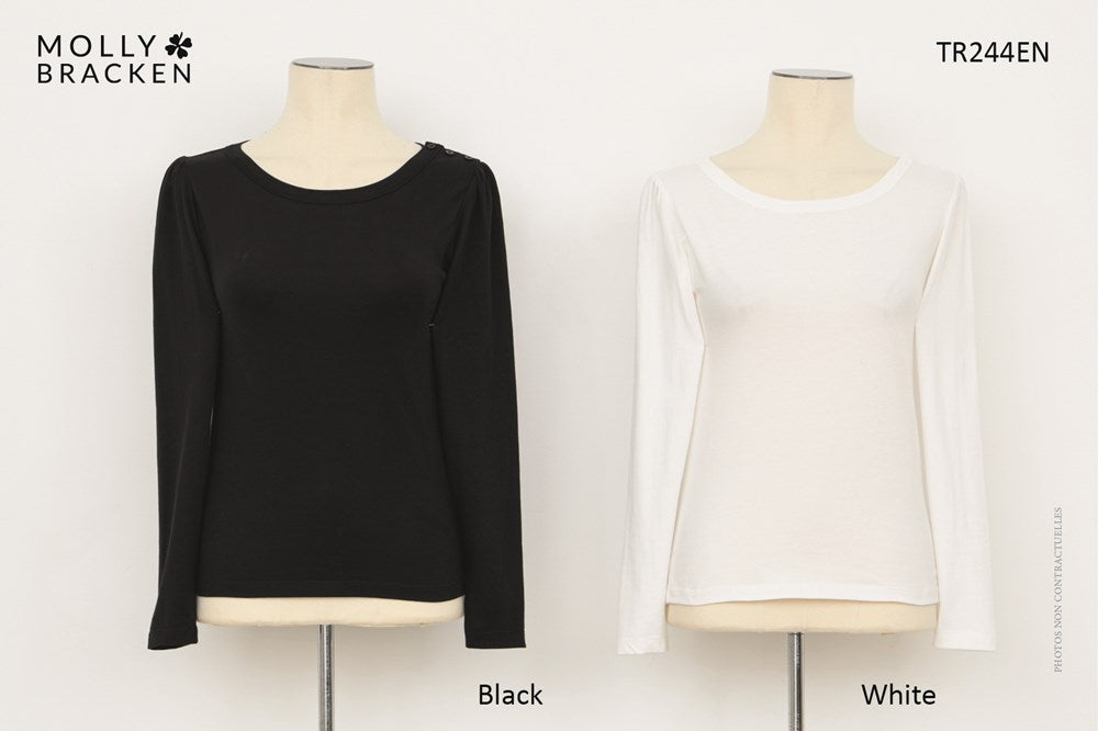 LADIES KNITTED TEE