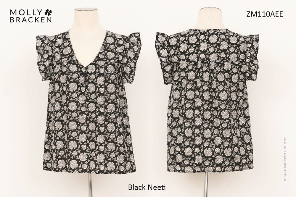 LADIES WOVEN TOP