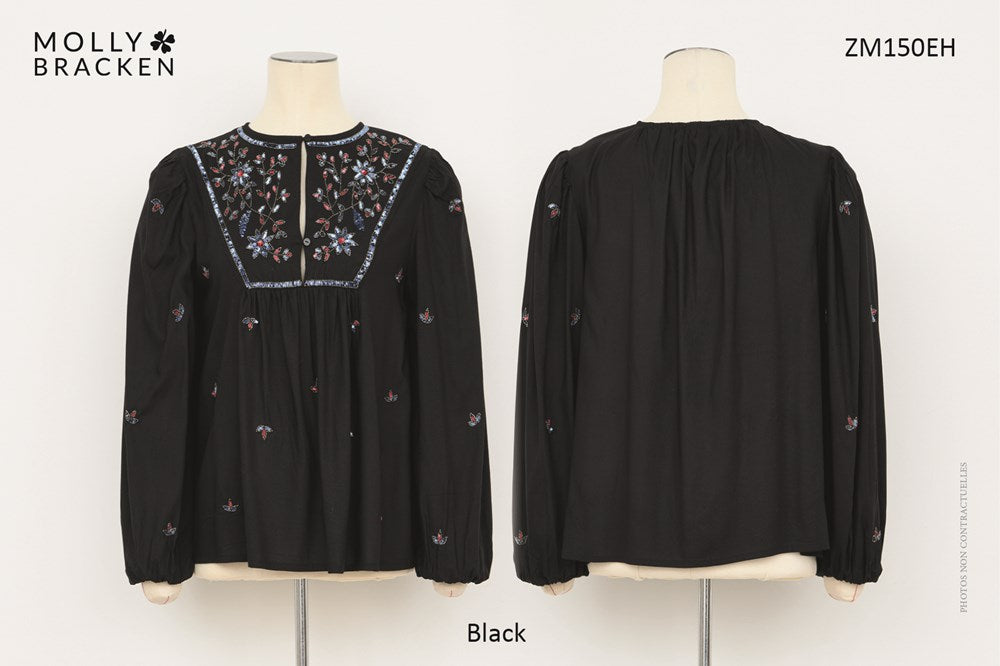 LADIES WOVEN BLOUSE