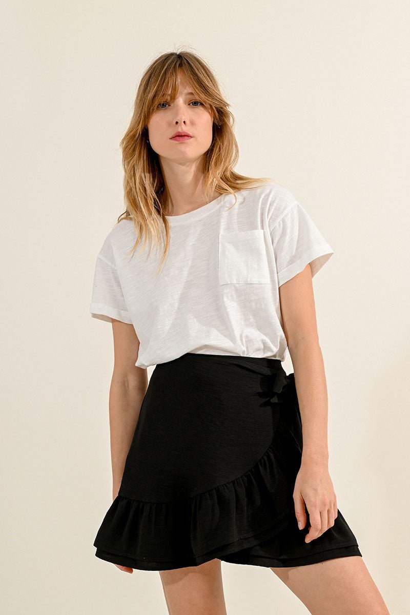 ASYMMETRICAL MINI SKIRT - Skirts