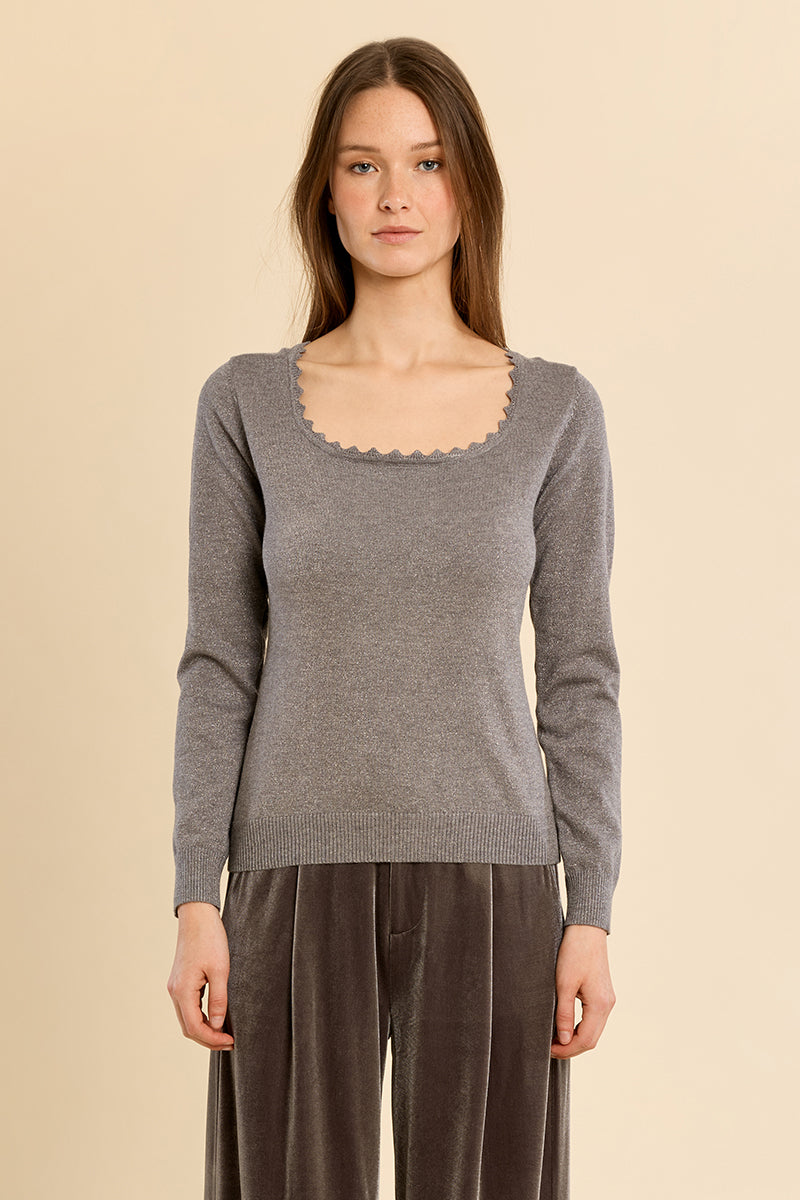 SILVERY GREY