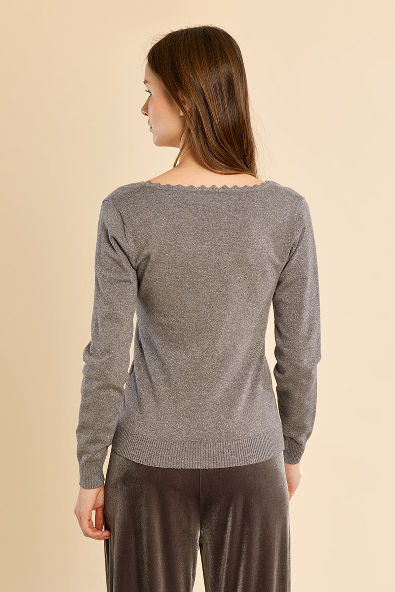 SILVERY GREY