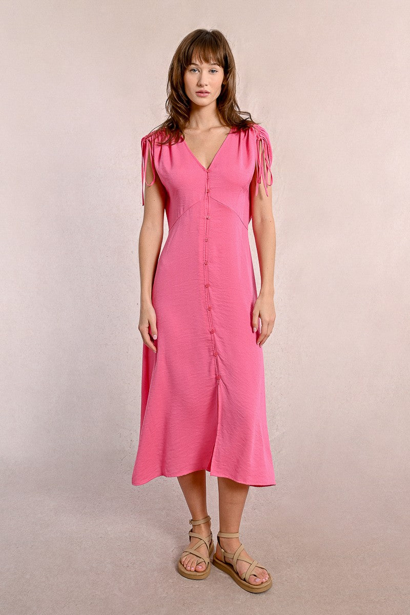 mid length flowy dresses 'Melissa' Dress, Small / Blue/Summer - - Women's Clothing & Accessories PRETTYGARDEN Women's Casual Midi Dresses