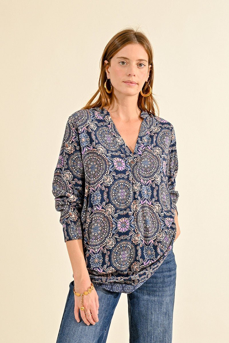 Spectograph Tunic GRAPHIC PRINTED TUNIC