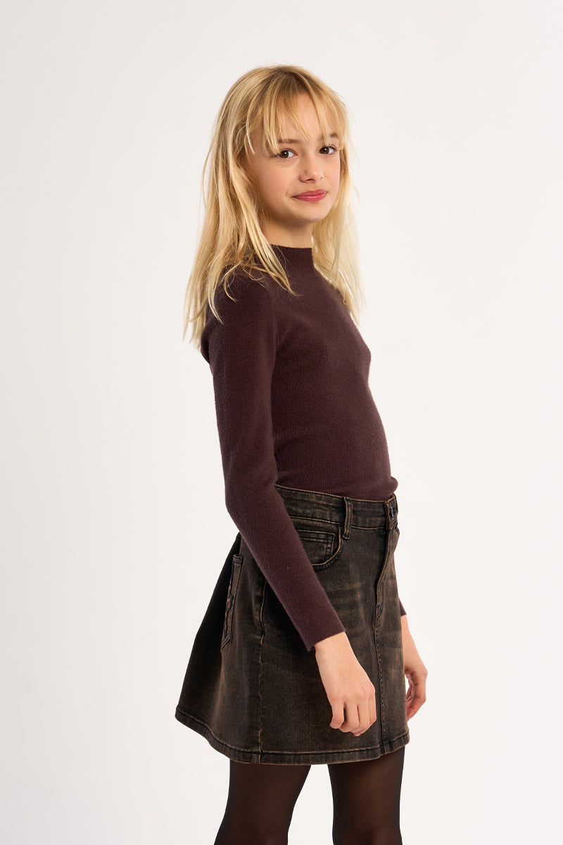 BROWN DENIM
